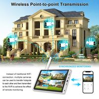 Kit de surveillance sans fil NVR avec écran 10,1 pouces Chuangze Vision, caméra bullet 3MP/8MP, moniteur inclus, fourni par l'usine