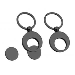 Llavero Metálico Personalizado con Token para Carrito de Compras y Logotipo Grabado - Product Image 1