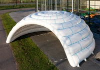Tente gonflable géante Lgloo Led bulle Air blanc dôme gonflable hôtel tente Camping