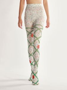 Ren-up hoa nhỏ thiết kế mới nhanh chóng tùy chỉnh tốc độ nhà máy bán dệt kim đẹp in Pantyhose - Product Image 2