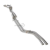 Tubo de Escape Trasero de Acero Inoxidable para BMW 330i E46 3.0 2000-2007, Sistema de Escape, Modificación del Silenciador, Sonido de Onda