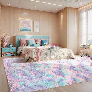 <span class=keywords><strong>Tappeto</strong></span> Morbido e Soffice Tie-Dye a Pelo Lungo Lavabile in Lavatrice, Bestseller Transfrontaliero per Camere dei <span class=keywords><strong>Bambini</strong></span>, Dormitori e Studi - Product Image 4