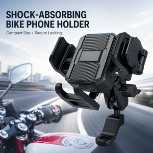 <span class=keywords><strong>Support</strong></span> de téléphone antichoc à quatre axes pour moto, <span class=keywords><strong>support</strong></span> de navigation anti-vibration pour vélo avec accès à l'objectif de la caméra pour moto, vente en gros B2B - Product Image 1