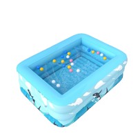 Piscine gonflable carrée en PVC épaissi pour adultes et enfants de 3 ans, bassin à balles pour la maison
