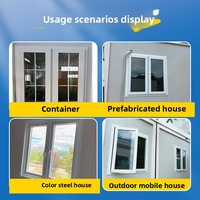 Ventana Abatible de UPVC y Acero con Aislamiento Acústico y Térmico, Sellado de Seguridad, Conservación de la Energía y Ahorro Energético para Contenedores