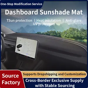 Hot Selling New Refreshed Version Of Model 3 Dashboard Light-proof Pad Suede