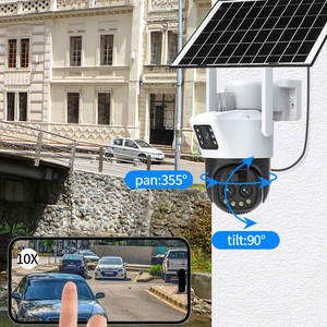 V380pro 4G tarjeta SIM cámara de seguridad solar 10X Zoom hogar HD 6MP 3K al aire libre CCTV inalámbrico WiFi Red Remota Fullcolor PTZ Cámara - Product Image 4