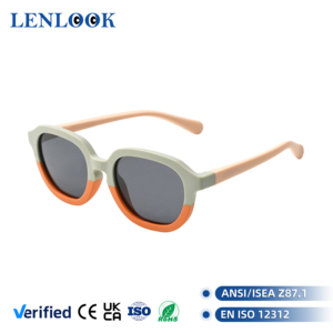 نظارات شمسية للأطفال عالية الجودة من مادة TPEE، لطيفة وممتعة، مقاومة للأشعة فوق البنفسجية، قابلة للتخصيص، مستقطبة، مع إمكانية وضع شعار مخصص - Product Image 1