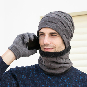 Diseñador versión coreana invierno bufanda <span class=keywords><strong>de</strong></span> felpa sombrero hombres mujeres invierno tejido <span class=keywords><strong>lana</strong></span> pulóver <span class=keywords><strong>orejeras</strong></span> ciclismo a prueba <span class=keywords><strong>de</strong></span> viento sombrero impreso - Product Image 2