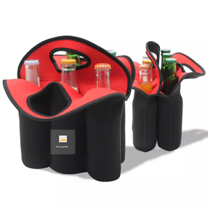 Cách Điện Cao Su Tổng Hợp Thời Trang Không Thấm Nước 2-<span class=keywords><strong>6</strong></span> Gói Rượu Vang Tàu Sân Bay Tote Túi Bia Chủ <span class=keywords><strong>6</strong></span> Chai Lon Mát Cho Du Lịch Dã Ngoại - Product Image 1