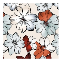 Polyester doux Stretch Satin mousseline de soie impression numérique Floral lisse soie légère grandes fleurs femmes robe tissu de soie imitée