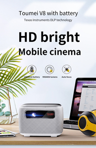 V8 <span class=keywords><strong>Lumen</strong></span> Cao 1080P Rạp Hát Tại Nhà Mini Thông Minh Android Full HD Video Trò Chơi Không Dây Xách Tay <span class=keywords><strong>DLP</strong></span> LED Laser 3D 4K Chiếu - Product Image 2
