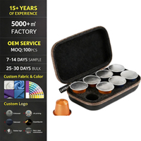 Étui de rangement pour capsules de café en EVA rigide, portable, pour voyage, organiseur de dosettes de café