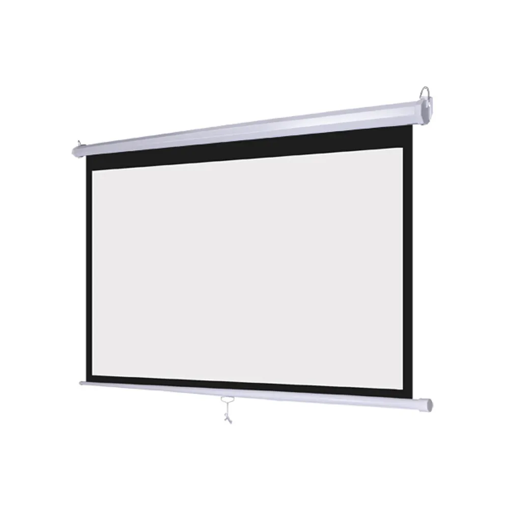 Высококачественный 3D-экран для домашнего кинотеатра, домашний выдвижной/выдвижной проекционный экран с ручной проекцией и тканью спереди и сзади