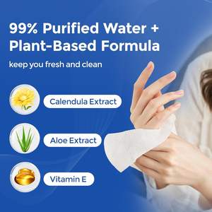 Serviettes de bain jetables en gros, lingettes humides pour le corps adulte avec épaisseur accrue peuvent remplacer les serviettes de bain pour une livraison rapide - Product Image 2