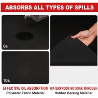 Tapis de sol en feutre antidérapant TPR pour garages, absorbant et résistant à l'huile, tapis de réparation pour voitures et motos, empêche les déversements d'huile