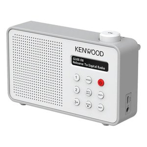 Radio portable Kenwood DAB+ FM Bluetooth 3W Blanc Argent Affichage numérique - Product Image 2