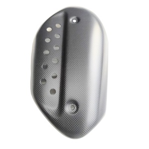 Piezas de motocicleta de fibra de carbono de calidad, cubierta de escape de carbono mate para 2019 <span class=keywords><strong>Triumph</strong></span> <span class=keywords><strong>Scrambler</strong></span> <span class=keywords><strong>1200</strong></span> - Product Image 2