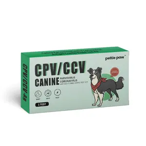 犬の診断コロイダルゴールド法ワンステップCPV/CCVイヌパルボウイルスアレルゲンコンボラピッドテストキット