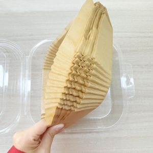 50pcs 에어 프라이어 일회용 종이 라이너 케이크 금형 모양 머핀/컵케익 베이킹 금형 주방 요리 제빵기구 메이커 피자 음식 - Product Image 3