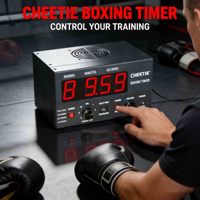 Chronomètre de boxe LED CHEETIE pour entraînement par intervalles, équipement de boxe numérique haute vitesse, intensif, en métal, certifié CE