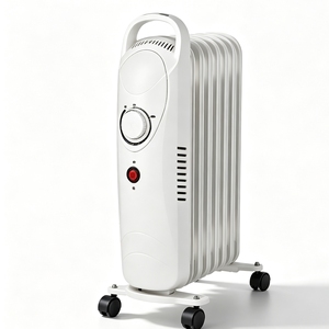 Mini <span class=keywords><strong>radiateur</strong></span> à huile avec 3 canaux d'huile et thermostat réglable pour petite pièce et utilisation sur bureau - Product Image 1