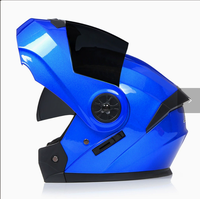 Nouveau casque de moto intégral blanc à visière relevable, homologué DOT, en ABS, modulaire, double visière, universel quatre saisons