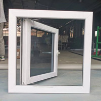 Ventanas Abatibles de PVC Europeas al por Mayor, Ventanas de Doble Acristalamiento con Ahorro Energético para Edificios Residenciales, Apartamentos y Comerciales