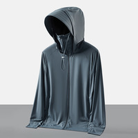 Rashguard Homme Personnalisé UPF 50+ Anti-UV Séchage Rapide en Nylon pour Pêche en Extérieur, Manches Longues, Col Zippé, Vente en Gros