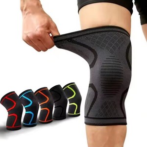 Genouillère de sport en nylon tricoté simple, protection pour la <span class=keywords><strong>course</strong></span>, le basketball, la corde à sauter, genouillère chauffante anti-froid pour les pieds - Product Image 6