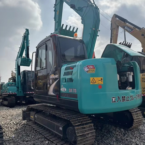 รถขุดตีนตะขาบ Kobelco SK75 7.5 ตัน มือสองคุณภาพสูง นำเข้าจากญี่ปุ่น พร้อม PLC เกียร์ ปั๊ม ของแท้ ปี 2021 บุ้งกี๋ 0.6 เมตร มอเตอร์ แบริ่ง - Product Image 1