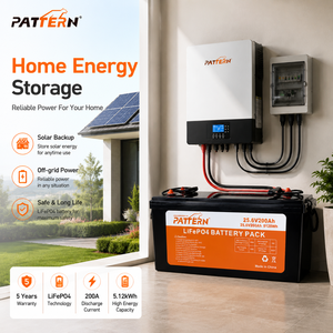 25,6V 200Ah LiFePO4-batterij 5,12kWh zonne-energieopslag, grade A cellen, slimme BMS voor camper, boot en jacht - Product Image 2
