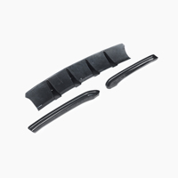 Diffuseurs d'angle de pare-chocs arrière ABS noir brillant pour SEAT Leon Cupra ST Estate MK3 5 5F 2017 2019