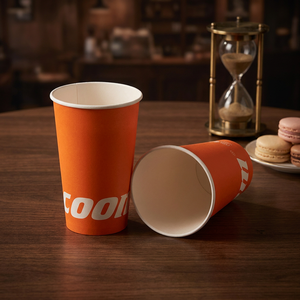 Vaso de Papel Impreso Personalizado Verde Esmeralda <span class=keywords><strong>Vintage</strong></span>, Taza de Café Desechable de Lujo de Alta Gama, Exquisito Vaso de Papel para Bebidas para Llevar - Product Image 1