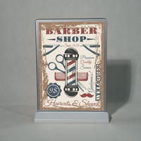 Cadre de menu personnalisé multifonctionnel pour affiches de bureau ou de sol Boîte à lumière Dessus de table Affichage LED Panneau publicitaire