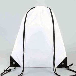 Factory Customized Cheap Polyester Drawstring Sports Gym <b>Bag</b> Custom Logo Promotional Shopping Bundle Pouch Fashion <b>Medium</b> <b>Size</b> - Product Image 4