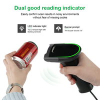 L500 handheld 1d 2d pemindai kode Qr Bar Code Bar wired usb barcode Reader untuk mesin POS