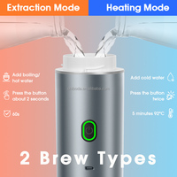 Longue durée de vie de la batterie automatique maison extérieure Capsules cafetière USB 12V type-c Portable goutte à goutte Machine à café 20Bar brassage à froid