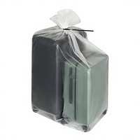 Lot de 6 grands sacs de rangement transparents étanches avec attaches robustes pour usage agricole, couverture de bagages, valises, poussettes, voyage