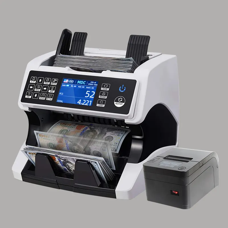 Chuanwei AL-920 multi-devises USD EUR MXN Pérou Bill Machine à compter l'argent trieur argent trieur détecteur billetes de falsos