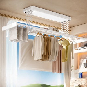 Indoor balcony home lifting intelligent automatic multifunctional remote control double scissors <b>electric</b> <b>drying</b> <b>rack</b> - Product Image 2