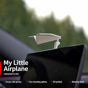 3D Printed Paper Airplane <b>Car</b> Dashboard <b>Ornament</b> Gravity Swaying Center Screen Decor Dual Base Mount Auto Interior Accessory - Product Image 5