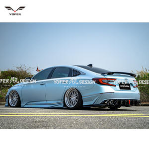 ホンダアコード2018-2022エクステリアアクセサリー用,光沢ブラックディフューザースポイラーリップモディファイドカーボディキット - Product Image 3