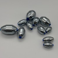 Plombs de pêche hydrodynamiques profilés à faible dragage avec âme en plastique pour la pêche à l'olive