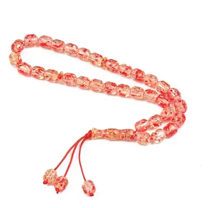 Bracelet de chapelet en résine islamique, perles de prière pour femme, cylindre de résine islamique, perles de 108mm, 10*12mm, cadeaux