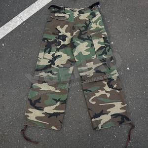 Custom Streetwear Detachable Loose Wide Leg Baggy Short Jorts Flared Tactical <strong>Camo</strong> Camouflage Carpenter <strong>Trousers</strong> <strong>Cargo</strong> Pants <strong>Men</strong> - Product Image 4