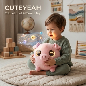 Juguete de Peluche de Cerdo Inteligente con IA, Diseño Personalizado ODM, Compañero Emocional para Guarderías, Desarrollo de Habilidades Sociales, Juego Interactivo Educativo Temprano - Product Image 1