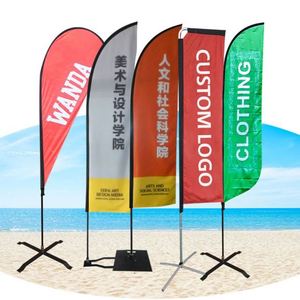 Banderas de Playa para Publicidad Exterior, Impresión de Banderas Cóncavas para Playa - Product Image 1