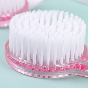 Brosse de bain à poils doux, forme ovale, en matériau PS, brosse de massage pour le dos, pour adultes - Product Image 2