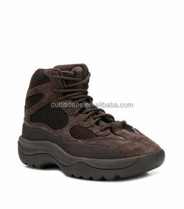 <span class=keywords><strong>Stivali</strong></span> Sportivi Trendy da Uomo con Suola Chunky Esagerata, Stile Originale Kanye West, Sneaker in Pelle Scamosciata Marrone Olio, <span class=keywords><strong>Stivali</strong></span> Desert Boot Unici - Product Image 2